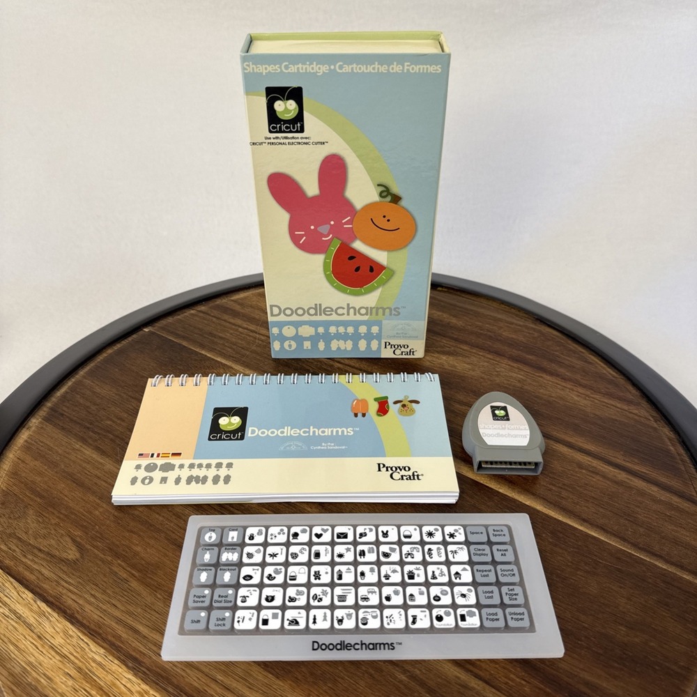 Cricut Doodle Charms Shapes Cartridge Complete 29-0021 Provo Craft